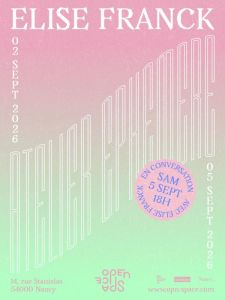Atelier éphémère #1 : Elise Franck